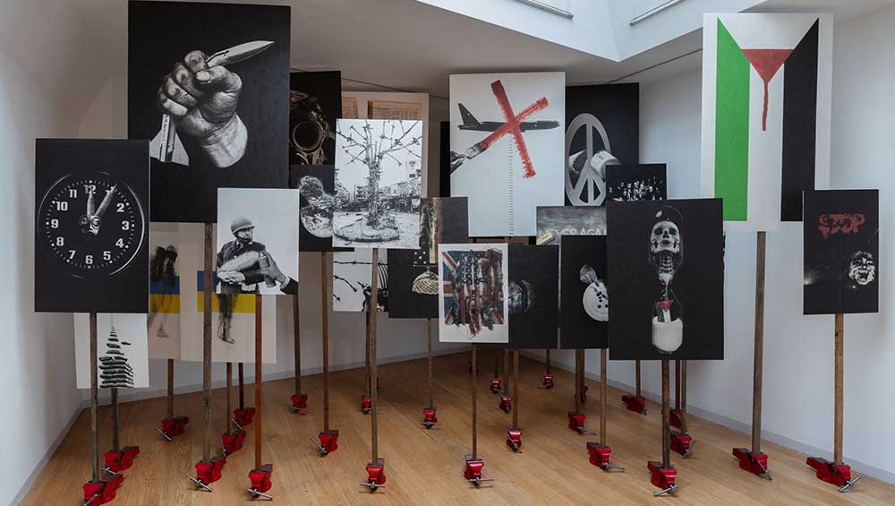 Peter Kennard: Archive of Dissent, Whitechapel Gallery, London 23 July 2024 - 19 January 2025. Photo: Lucy Dawkins.
