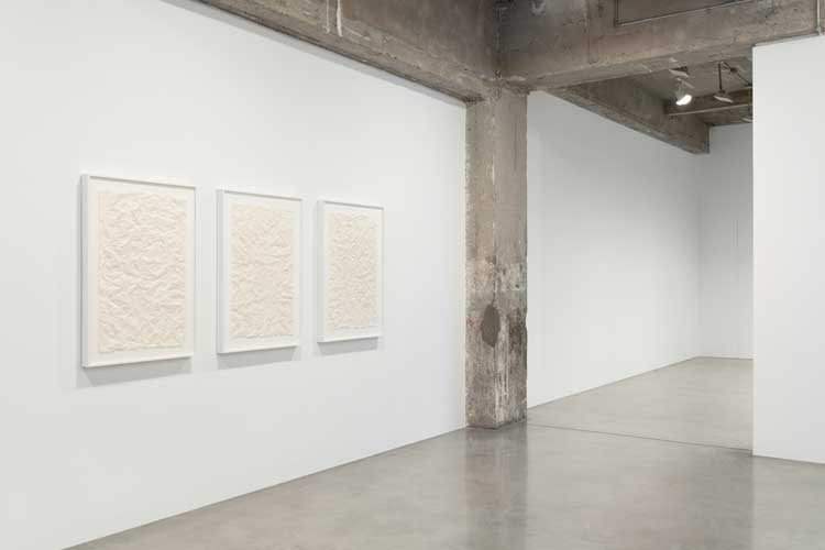 Installation view, Kimsooja: Meta-Painting, Tanya Bonakdar Gallery, New York, 12 April – 14 June 2024. Photo: Pierre Le Hors. Courtesy the artist and Tanya Bonakdar Gallery, New York / Los Angeles.