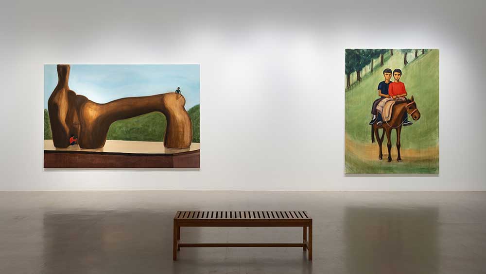 Installation view, Matthew Krishanu, The Bough Breaks, Camden Art Centre, London, 26 April – 23 June 2024. Photo: Rob Harris.