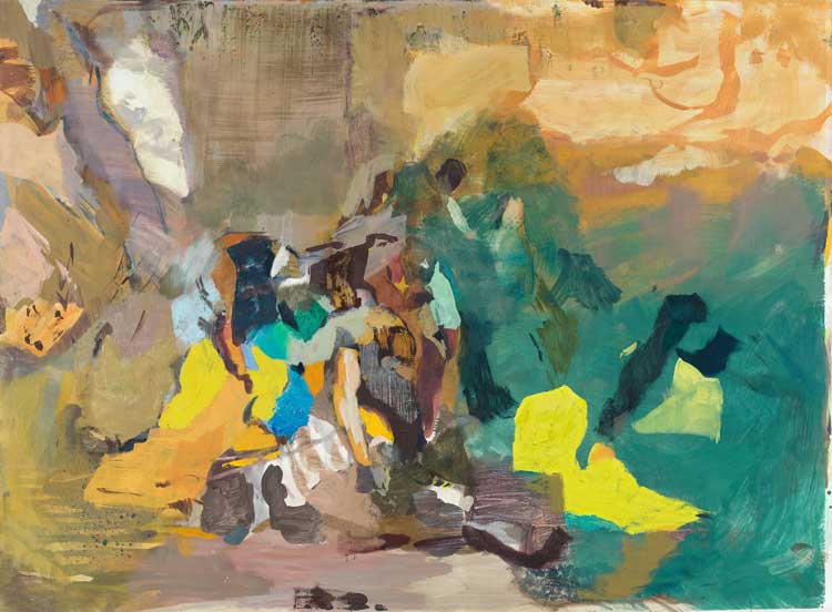 Maki Na Kamura, Ed XIV, 2023. Oil, tempera on canvas, 140 x 190 cm. © Maki Na Kamura. Courtesy Michael Werner Gallery, New York and London.