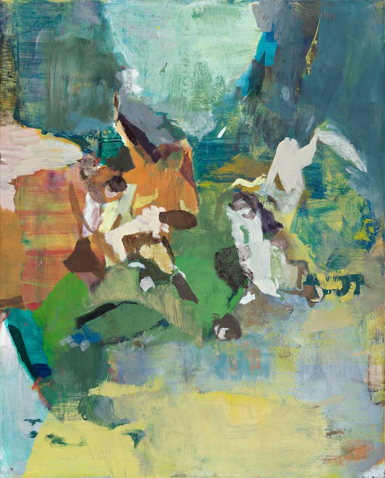Maki Na Kamura, Ed XVII, 2023. Oil, tempera on canvas, 155 x 125 cm. © Maki Na Kamura. Courtesy Michael Werner Gallery, New York and London.