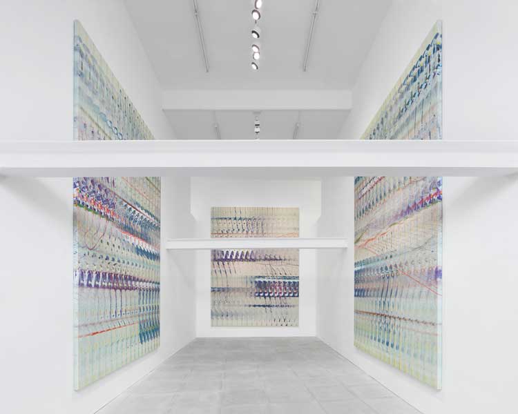 Emily Kraus: Nest Time, installation view, The Sunday Painter, London, 2023. Photo: Ollie Hammick.