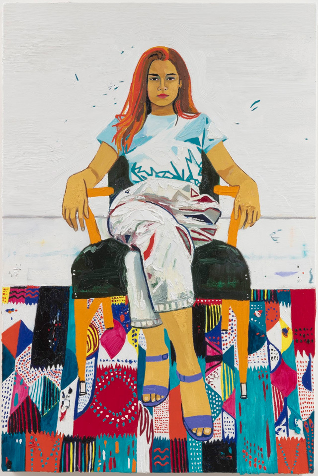 Raffi Kalenderian. Stephanie, 2019. Oil on canvas,
36 x 24 in (91.44 x 60.96 cm). Courtesy of the artist and Vielmetter Los Angeles. Photo: Robert Wedemeyer.