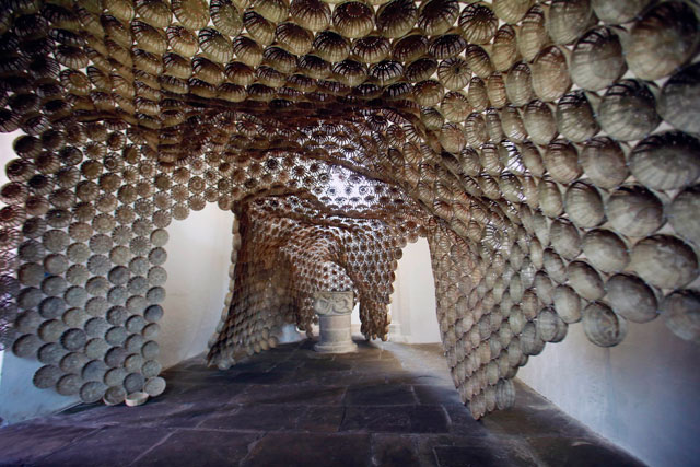 Baskets by Rana Begum, inside St Peter’s Church.