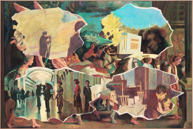 Ilya & Emilia Kabakov. Two Times Nr. 10, 2015. Oil on canvas, 190.5 x 284.5 cm.