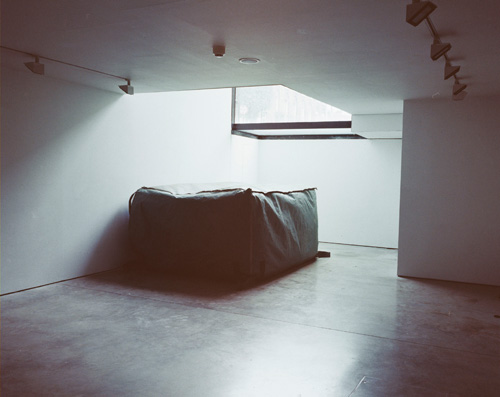 Marie Kaus. Fall Piece (Mat), 2015. Photographic hand prints, dimensions variable.