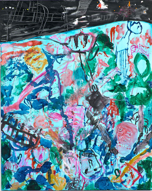 Ken Done. Drowning, 2011. Oil and acrylic on canvas, 152 x 122 cm. Copyright/courtesy of Ken Done.