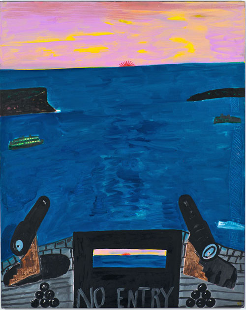 Ken Done. No entry, 2011. Oil and acrylic on canvas, 152 x 122 cm. Copyright/courtesy of Ken Done.