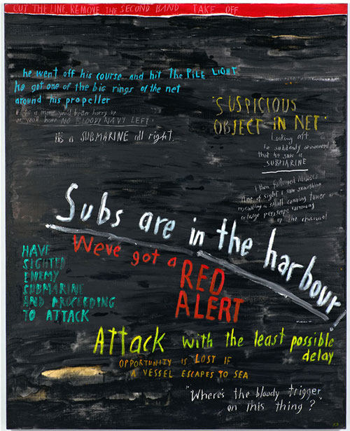 Ken Done. Red alert, 2011. Oil and acrylic on canvas, 152 x 122 cm. Copyright/courtesy of Ken Done.