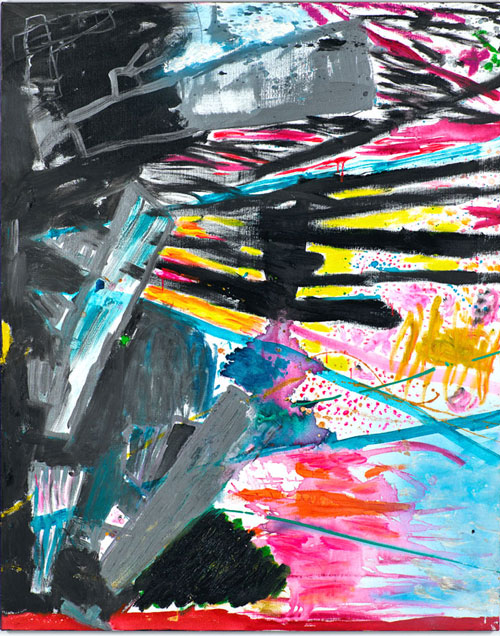 Ken Done. The attack I, 2011. Oil and acrylic on canvas, 152 x 122 cm. Copyright/courtesy of Ken Done.