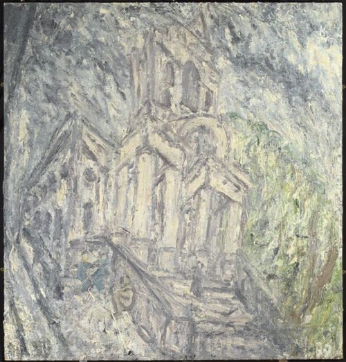 Leon Kossoff. Christchurch Spitalfields, 2005. Private collection © Leon Kossoff