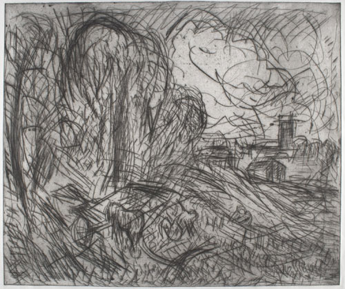 Leon Kossoff. From Constable: Stoke-by-Nayland (plate 1). Private collection © Leon Kossoff