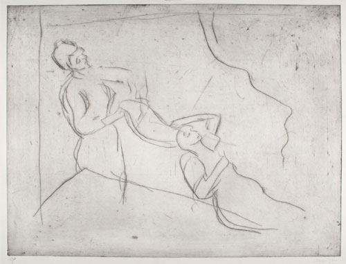 Leon Kossoff. From Degas: Combing the Hair ('La Coiffure'). Private collection © Leon Kossoff