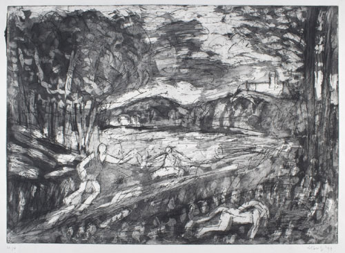 Leon Kossoff. From Poussin: Landscape with a Man killed by a Snake. Private Collection © Leon Kossoff
