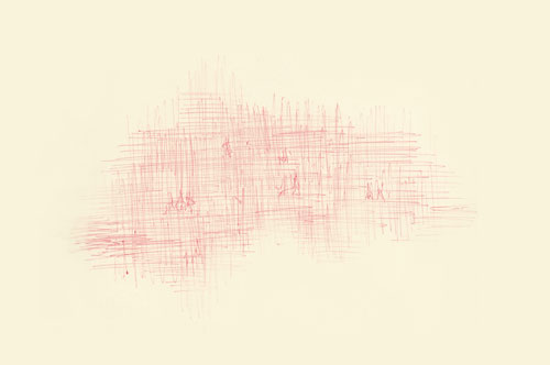 Sou Fujimoto. Sketch of Serpentine Gallery Pavilion 2013.
© Sou Fujimoto Architects.
Image © 2013 Iwan Baan.