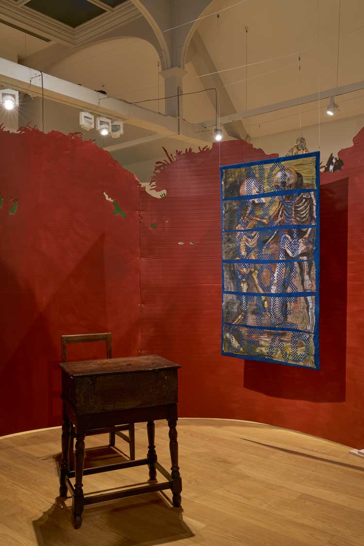 Candice Lin, g/hosti, 2025. Installation view, Whitechapel Gallery. Photo © Above Ground Studio (Matt Greenwood).