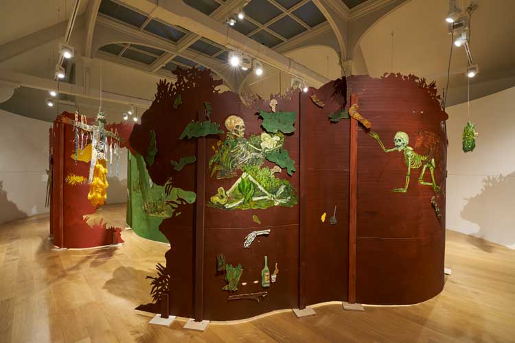 Candice Lin, g/hosti, 2025. Installation view, Whitechapel Gallery. Photo © Above Ground Studio (Matt Greenwood).