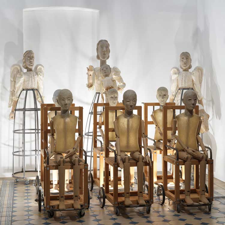Silvan Omerzu, The House of Our Lady, Help of Christians, 2025. The 36th Ljubljana Biennale of Graphic Arts, MGLC Švicarija. Photo: Jaka Babnik. MGLC Archive.
