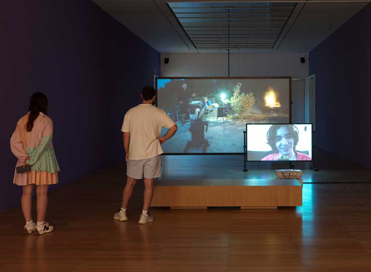 Yarema Malashchuk and Roman Khimei, Open World, 2025. The 36th Ljubljana Biennale of Graphic Arts, Museum of Modern Art (MG+). Photo: Jaka Babnik. MGLC Archive.