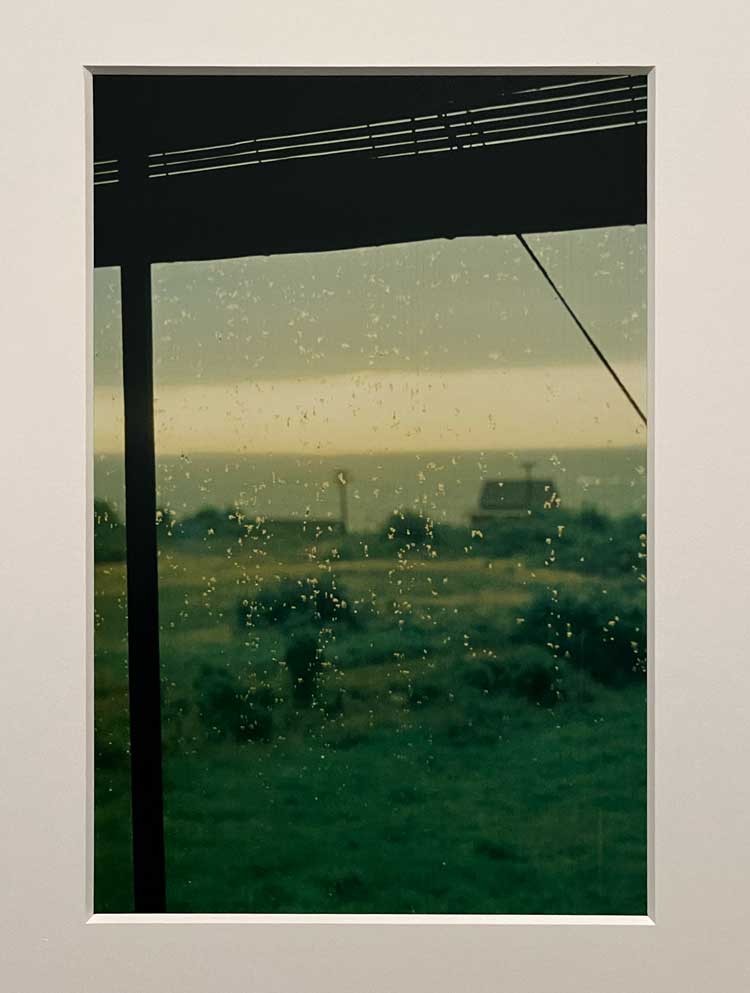 Saul Leiter, Lanesville, 1958. Chromogenic print, printed 2021. Installation view, Saul Leiter: An Unfinished World, MK Gallery, Milton Keynes, 2024. Photo: Veronica Simpson.