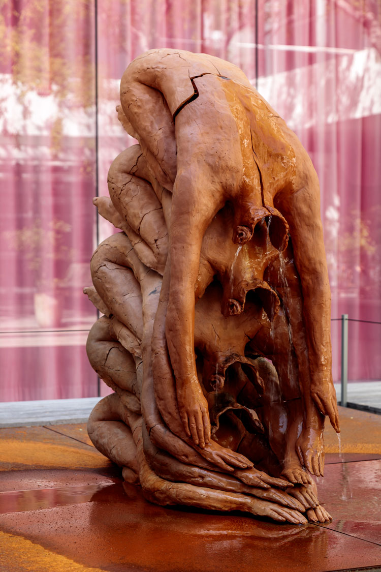 Roksana Pirouzmand. Until All Is Dissolved, 2023. Ceramic, 24 x 48 x 84 in (61 x 121.9 x 213.4 cm). Photo: Joshua White.
