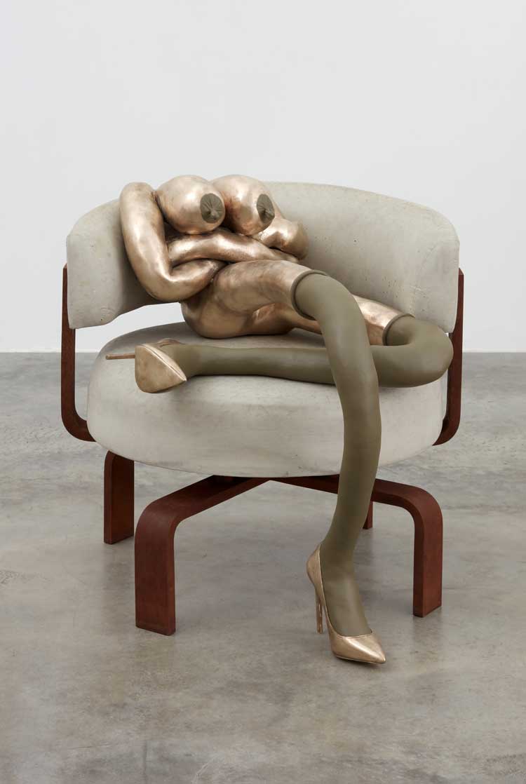 Sarah Lucas, Cross Doris, 2019. Private collection. Courtesy the artist and Sadie Coles HQ, London. © Sarah Lucas.