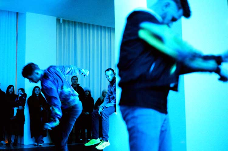La Horde, To Da Bone, 2015. Performance, 15 min, loop. Performance documentation, Julia Stoschek Foundation, Berlin (26 April 2023). Photo: Frankie Casillo.
