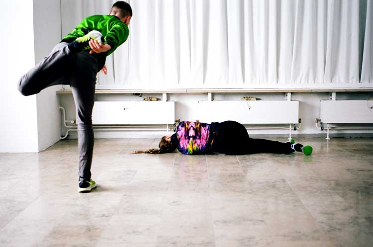 La Horde, Cultes, 2019. Video, 15 min, colour, sound. Installation view, (LA)HORDE, JSF Berlin. Photo: Alwin Lay.