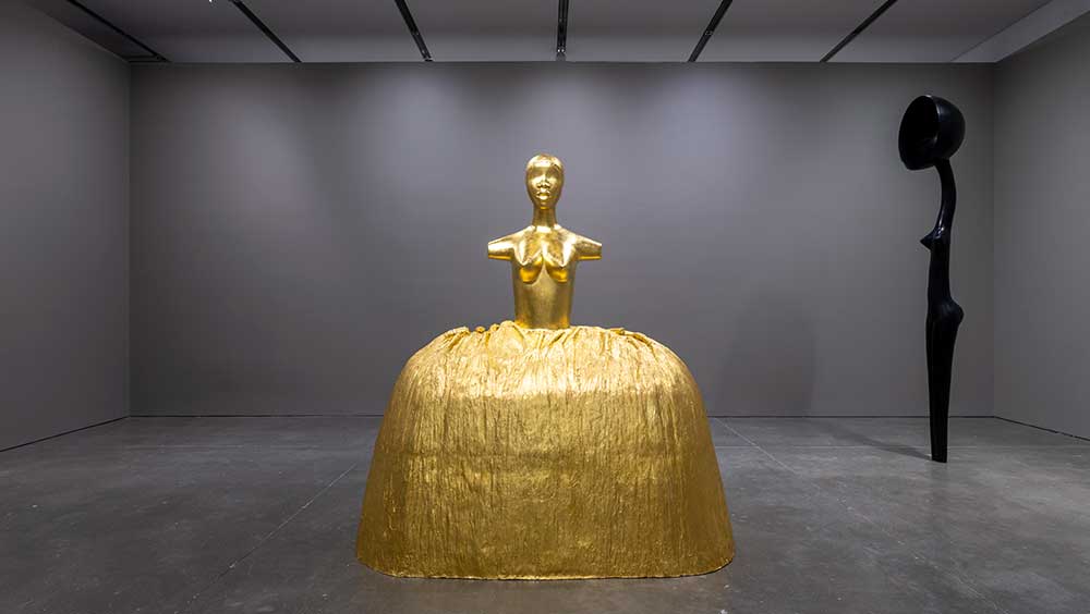 Installation view, Simone Leigh, the Institute of Contemporary Art/Boston, 2023. Photo: Timothy Schenck.