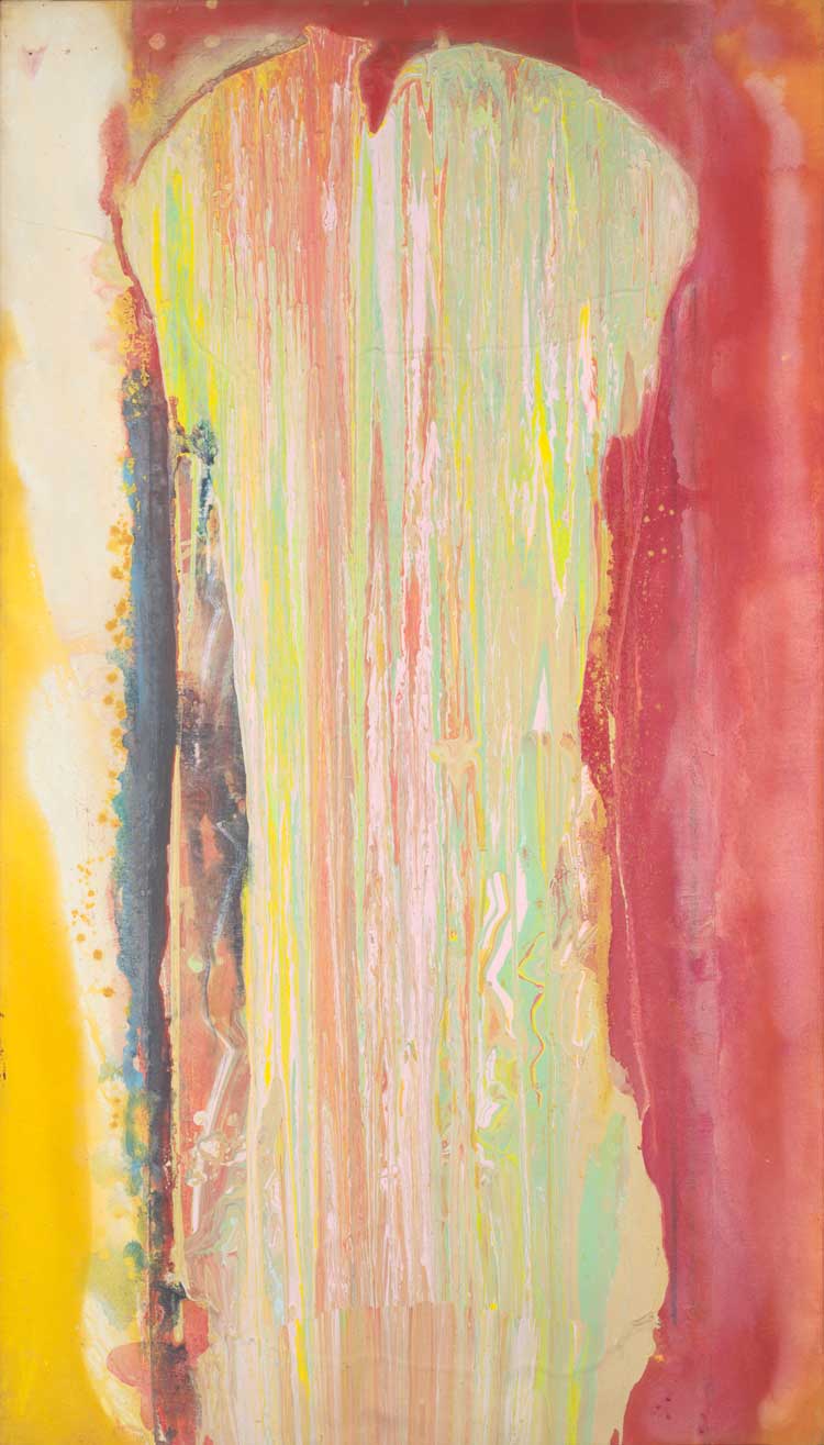 Frank Bowling. Kaieteurtoo, 1975. UK Government Art Collection. © Frank Bowling. All Rights Reserved, DACS 2021.