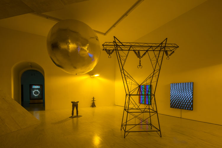 Mark Leckey. Containers and Their Drivers, installation view, MOMA PS1, New York, 23 October 2016 - 5 March 2017. Photo: Pablo Enriquez. Image courtesy the Artist and Cabinet, London.