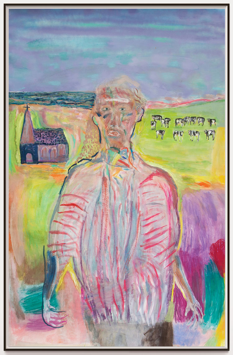 Andrew Litten, Blessed, 2020. Mixed media on paper, 203 x 130 cm. Photo courtesy Anima Mundi and the artist.
