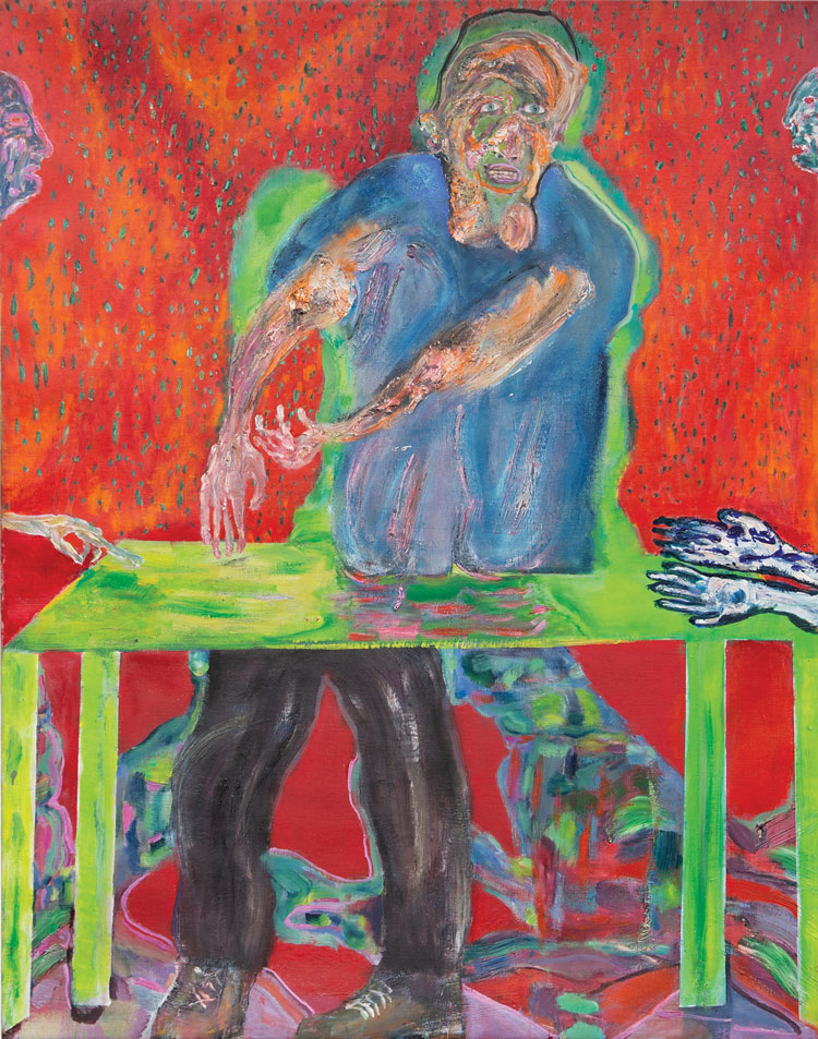 Andrew Litten, Discredited, 2020. Oil on canvas, 180 x 140 cm. Photo courtesy Anima Mundi and the artist.