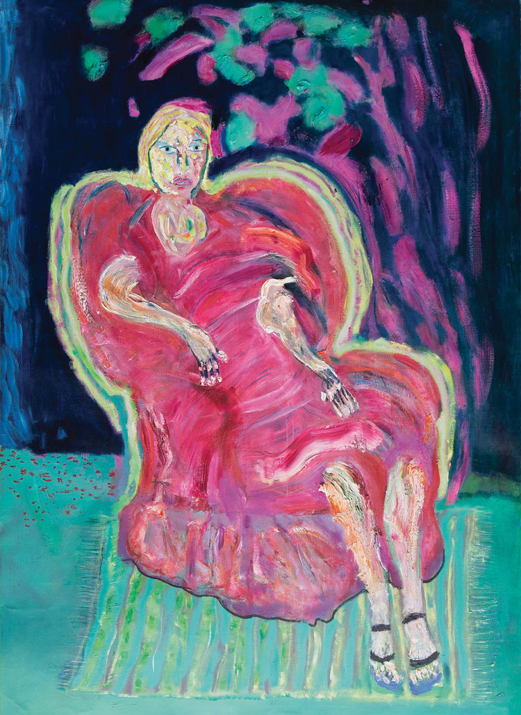 Andrew Litten, Drugs Combination 3, 2020. Oil on canvas, 180 x 130 cm. Photo courtesy Anima Mundi and the artist.