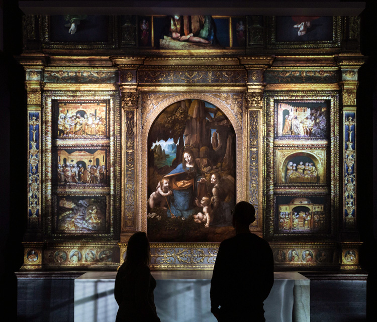 Leonardo: Experience a Masterpiece, National Gallery, London. Photo: 59 Productions.