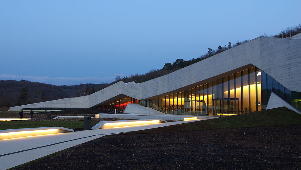 Despite its scale and contemporary concrete exterior, Lascaux IV is sympathetic to its context. Photograph: Veronica Simpson