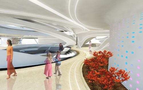 Interior view. Laboratory for Visionary Architecture (LAVA) Asia Pacific. Home of the Future, 2011.