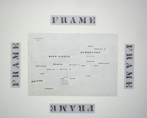 Luis Camnitzer. Living room, (detail) 1968. Photocopy on adhesive vinyl on wall and floor, dimensions variable. Daros Latinamerica Collection, Zurich.