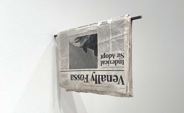 Mark Manders: Room with All Existing Words, installation view, London Mithraeum Bloomberg Space, 22 January – 4 July 2026. Photo: Martin Kennedy.