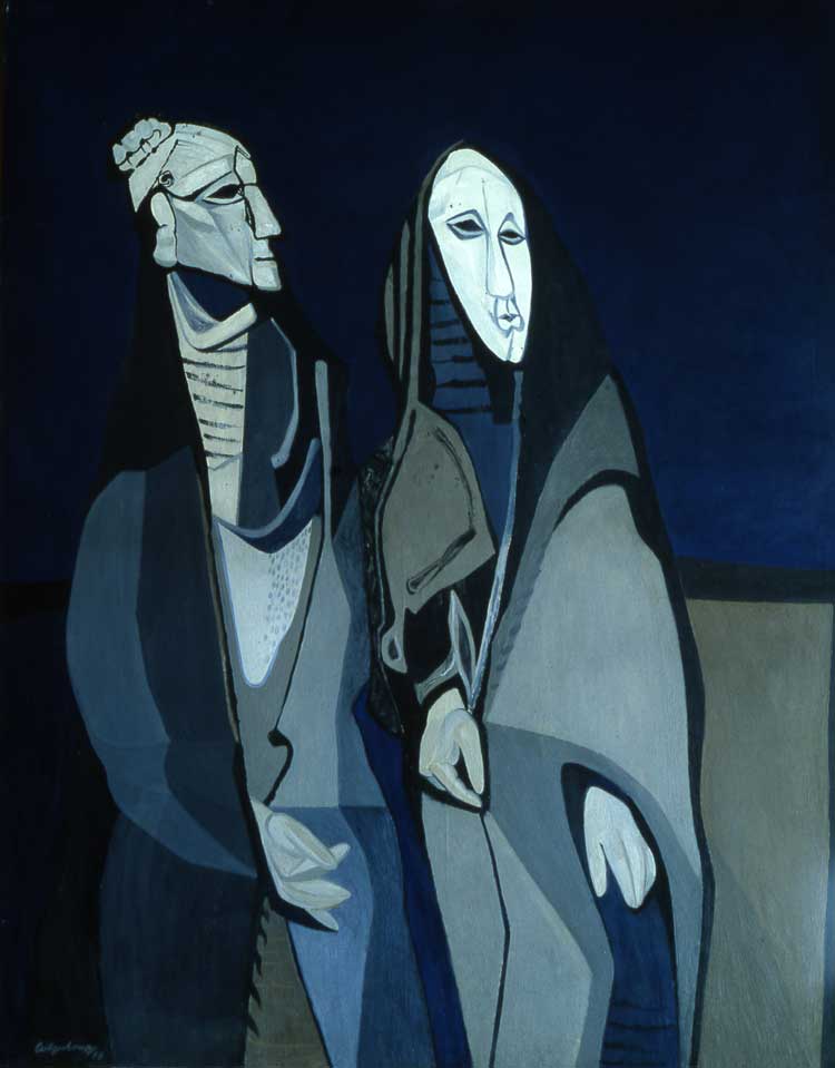 Robert Colquhoun, Women in Ireland, 1958. Oil on canvas. The Dick Institute by permission of East Ayrshire Leisure, East Ayrshire Council.