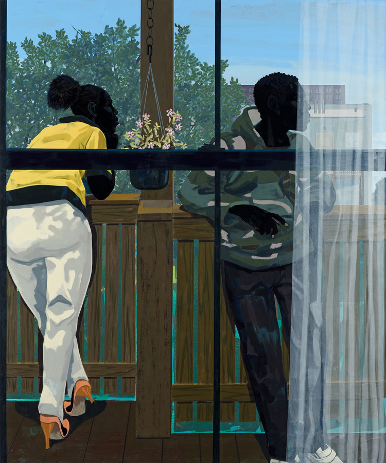 Kerry James Marshall, Untitled (Porch Deck), 2014. Acrylic on PVC panel, 180.3 x 149.9 cm. Kravis Collection. © Kerry James Marshall. Image courtesy of the artist and David Zwirner, London.