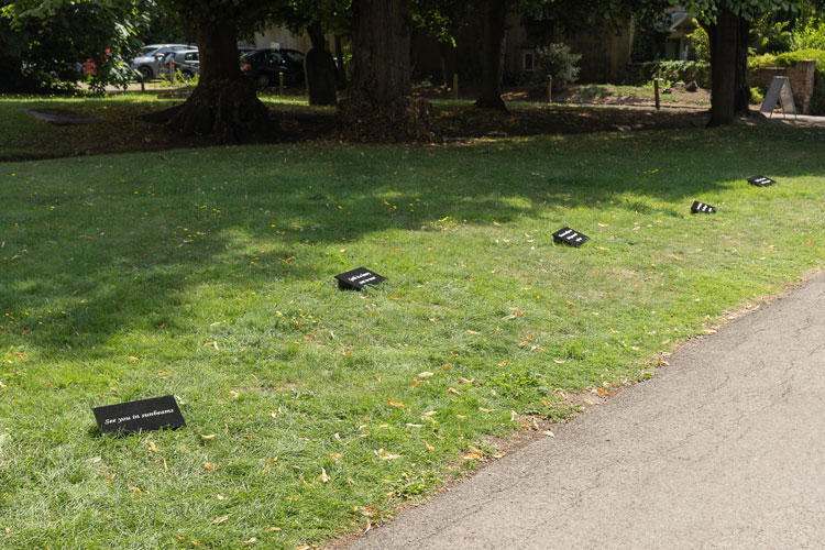 Natalia Millman, Letters to Forever, 2025, installation view, St Peter's Church, St Albans, Hertfordshire, 6-28 August 2025. Photo: Rob Harris.