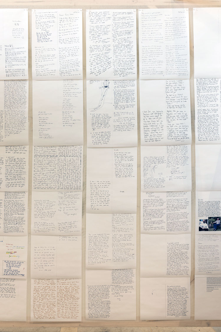 Natalia Millman, Letters to Forever, 2025, installation view, St Peter's Church, St Albans, Hertfordshire, 6-28 August 2025. Photo: Rob Harris.
