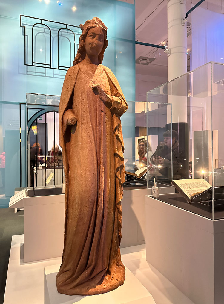 Eleanor of Castile, queen of England from 1274 to 1290. Replica, late-13th-century.