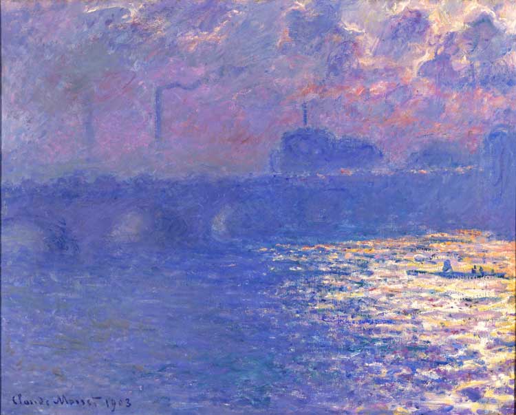Claude Monet, Waterloo Bridge, Sunlight Effect, 1903. Oil on canvas, Milwaukee Art Museum. Image courtesy of the Milwaukee Art Museum. Photo: John R. Glembin.