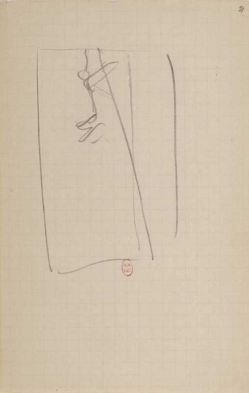 Hilaire-Germain-Edgar Degas. Carnet no. 23, 1879. Notebook, 18.7 x 12.5 cm. © Bibliothèque Nationale de France, Paris.