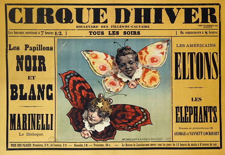 Unknown. Cirque d’hiver, 1884-6. Colour lithograph, 58.9 x 84.5 cm. Musée Carnavalet, Histoire de Paris. © Mairie de Paris, Photothèque des Musées de la ville de Paris.