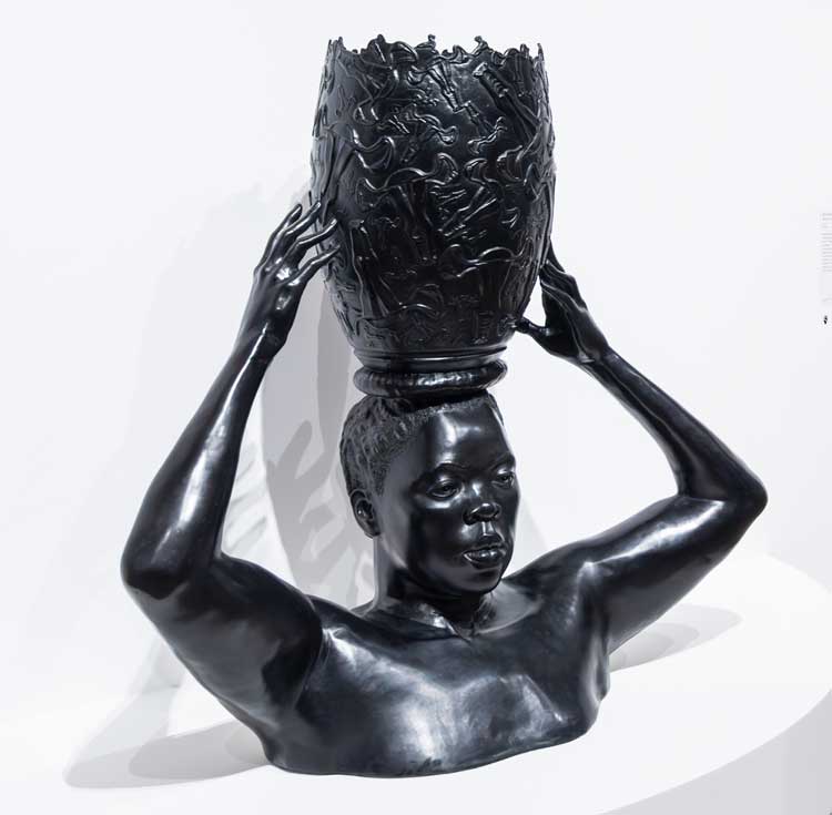 Mmotshola Metsi (The Water Bearer), The Brave II, 2023. Zanele Muholi installation view at Tate Modern, 2024. Photo (c) Tate (Larina Fernandes).