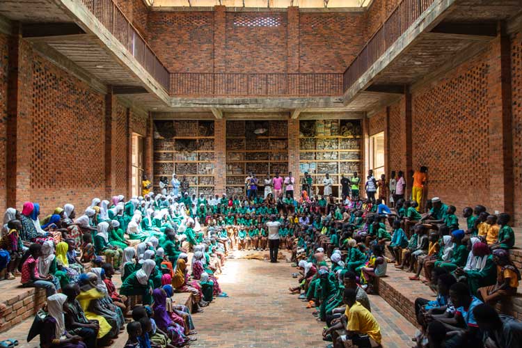 Red Clay Studio, Tamale. © Ibrahim Mahama. Photo courtesy of the SCCA and Red Clay, Tamale.