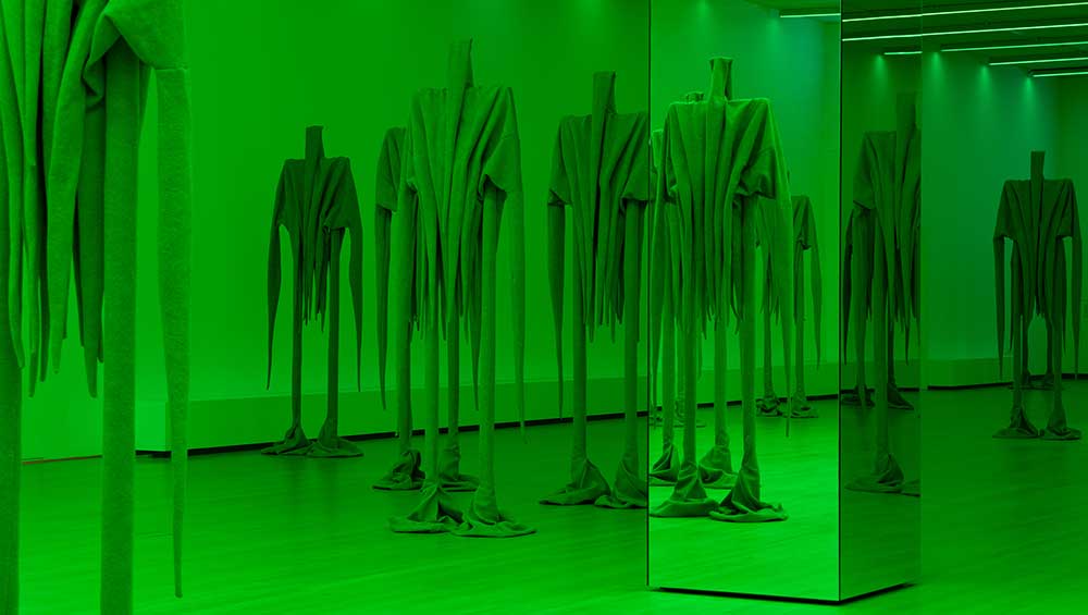 Sandra Mujinga – Skin to Skin, installation view, Stedelijk Museum Amsterdam, 2025. Photo: Peter Tijhuis.